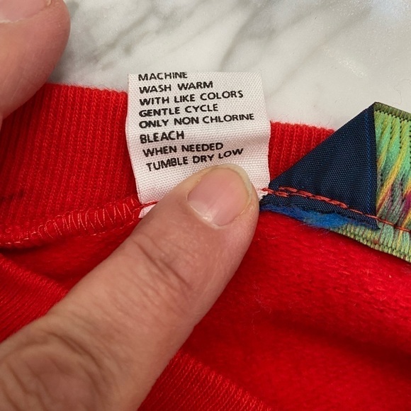 1990’s NWT Lifetrends Vintage Red pullover Large - Picture 4 of 4